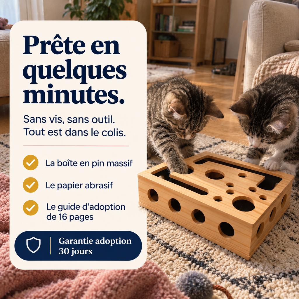 Boîte lime-griffes pour chat | Griffou